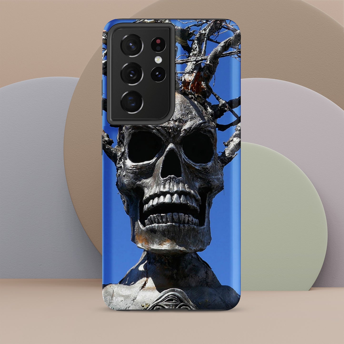 Skull Warrior Stare - Tough Case for Samsung ( Galaxy S24 Ultra - Galaxy S10 ) - Fry1Productions