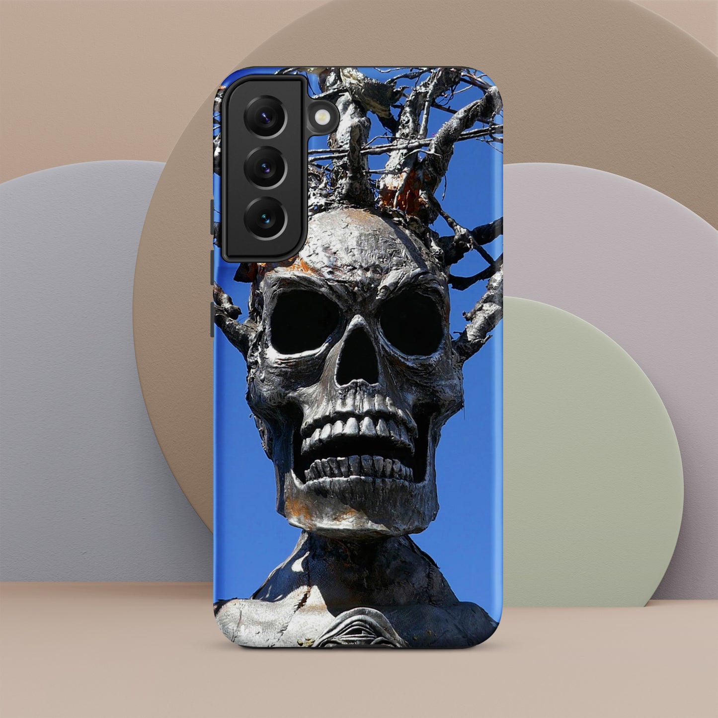Skull Warrior Stare - Tough Case for Samsung ( Galaxy S24 Ultra - Galaxy S10 ) - Fry1Productions