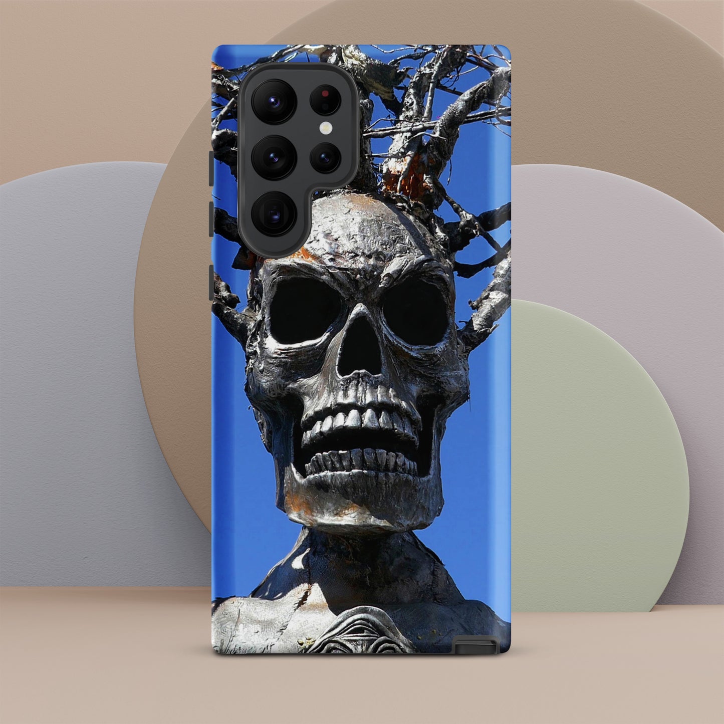 Skull Warrior Stare - Tough Case for Samsung ( Galaxy S24 Ultra - Galaxy S10 ) - Fry1Productions