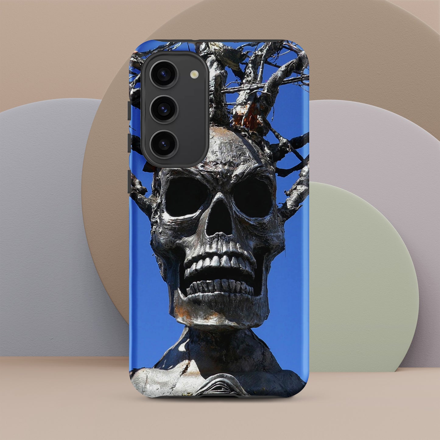 Skull Warrior Stare - Tough Case for Samsung ( Galaxy S24 Ultra - Galaxy S10 ) - Fry1Productions