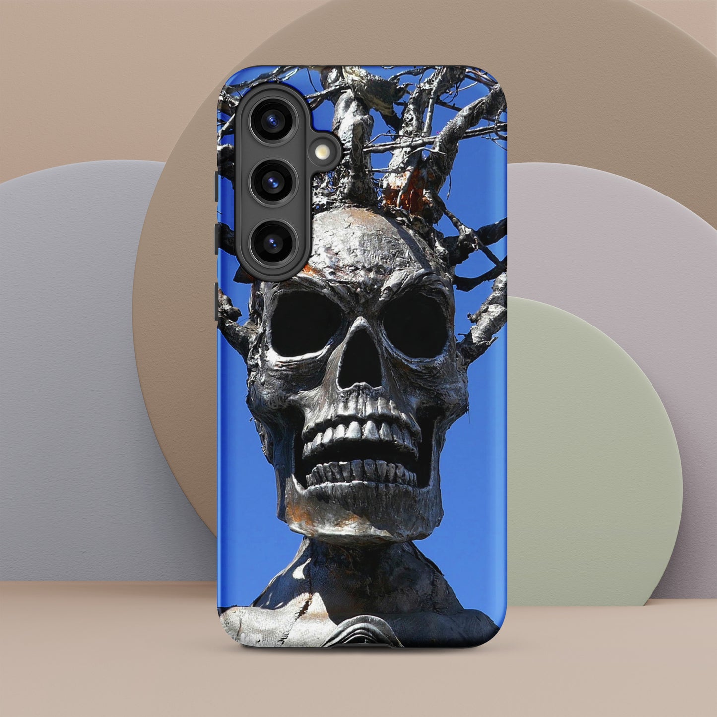 Skull Warrior Stare - Tough Case for Samsung ( Galaxy S24 Ultra - Galaxy S10 ) - Fry1Productions