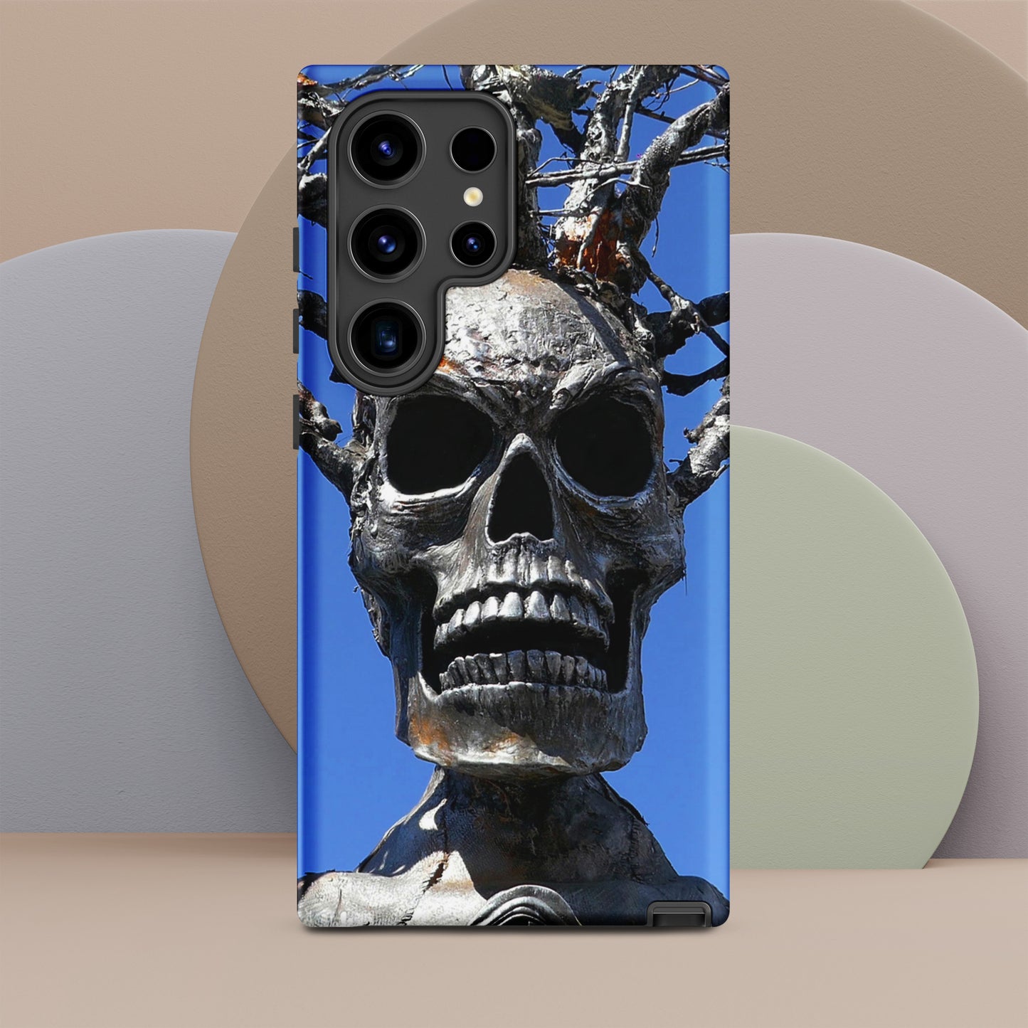 Skull Warrior Stare - Tough Case for Samsung ( Galaxy S24 Ultra - Galaxy S10 ) - Fry1Productions