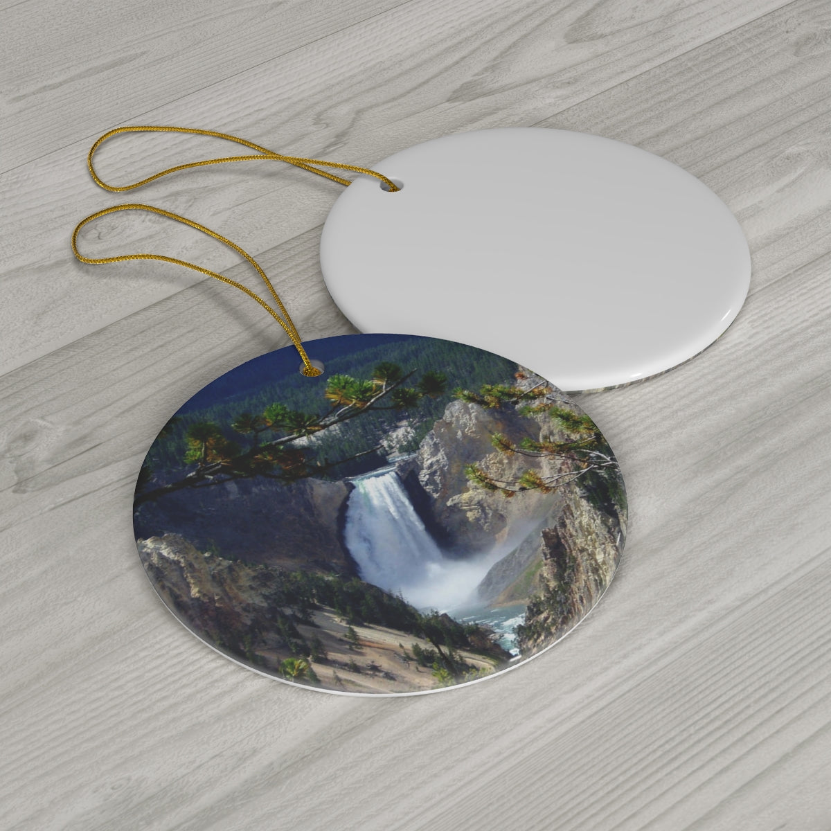 Yellowstone's Splendor - Ceramic Ornaments - Fry1Productions