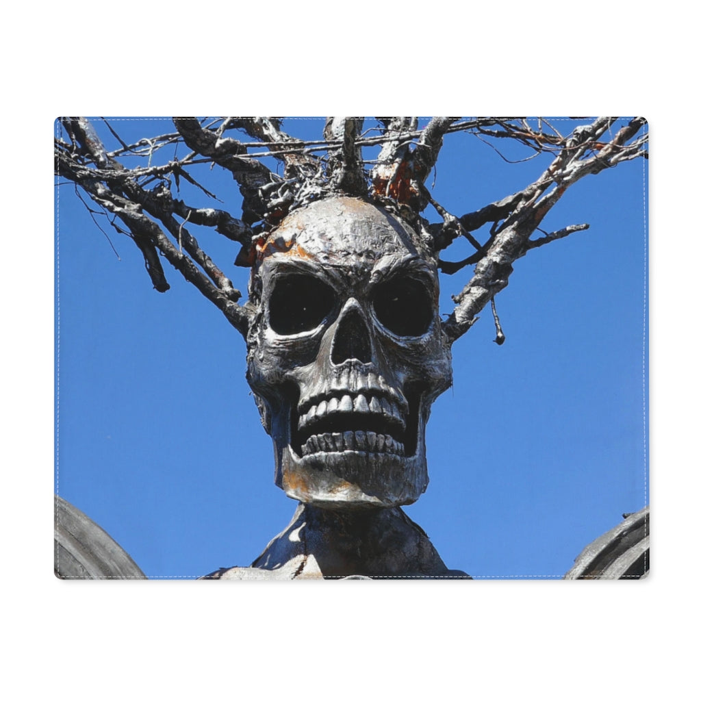 "Skull Warrior Stare" - Placemat - Fry1Productions