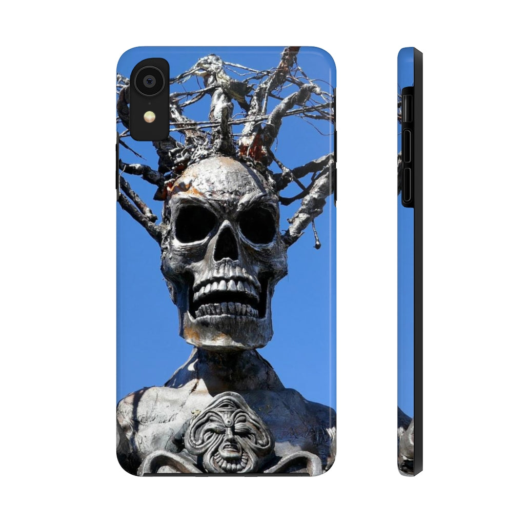 "Skull Warrior Stare" - iPhone Tough Case - (iPhone 13 Pro Max - iPhone 6) - Fry1Productions
