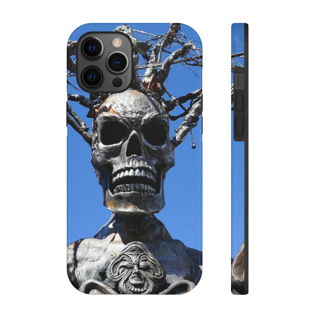 "Skull Warrior Stare" - iPhone Tough Case - (iPhone 13 Pro Max - iPhone 6) - Fry1Productions