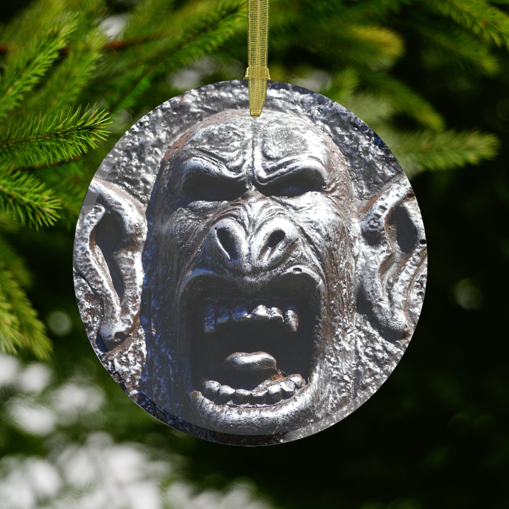 Frenzy Scream - Glass Ornament - Fry1Productions