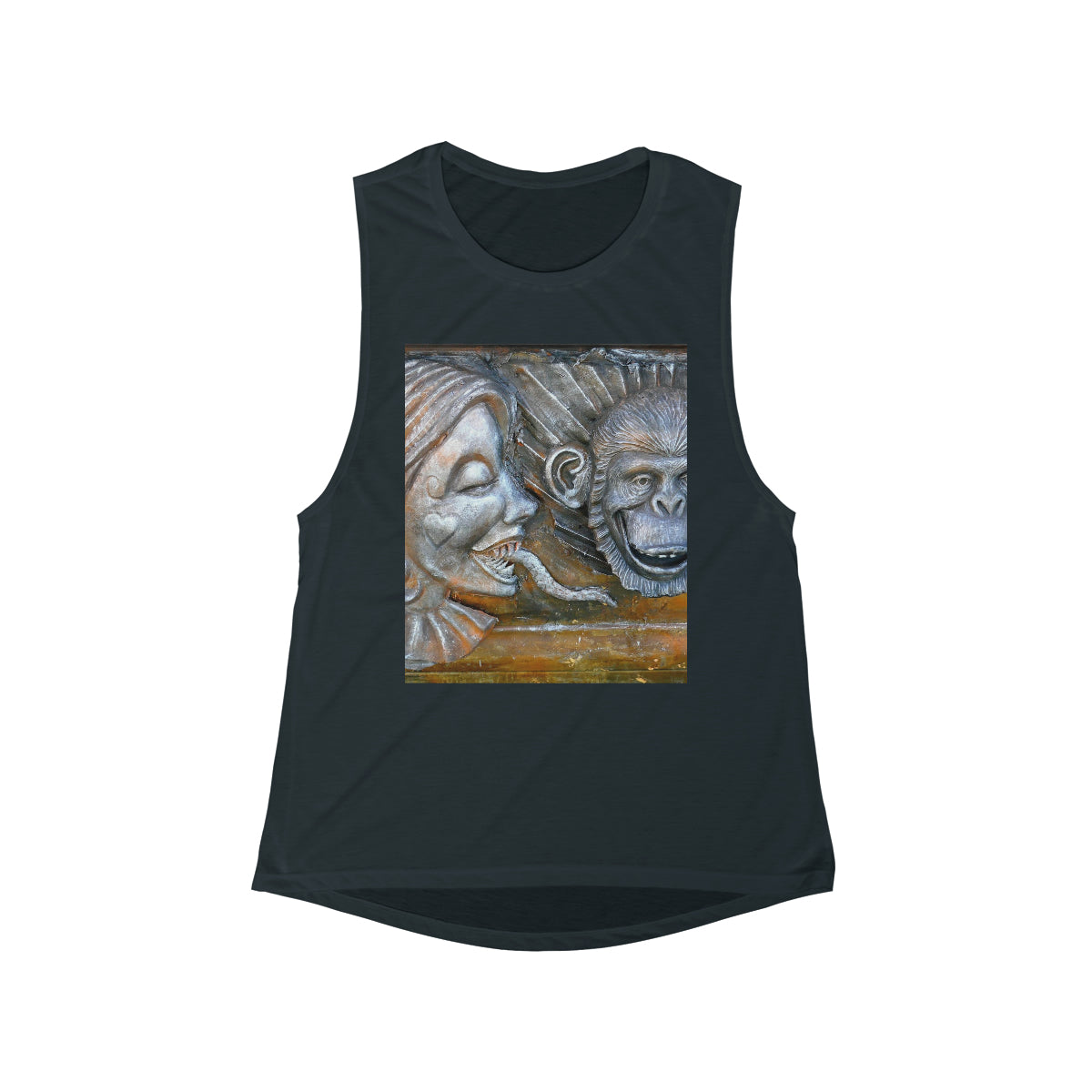 Snakily Speaking - Women's Flowy Scoop Muscle Tank - Fry1Productions