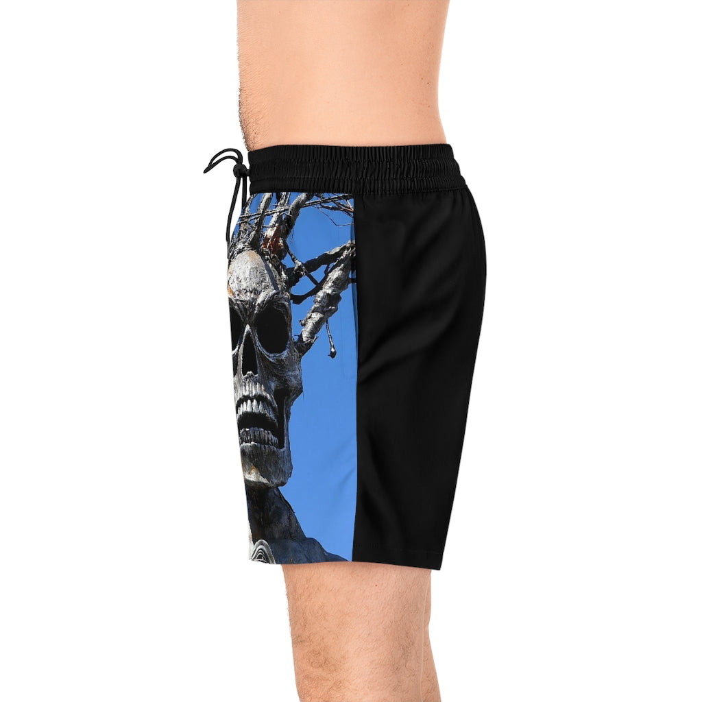 Skull Warriors - Men's Mid-Length Swim Shorts - Fry1Productions