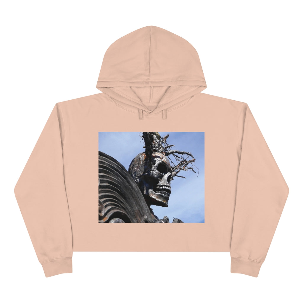 Skull Warrior - Crop Hoodie - Fry1Productions