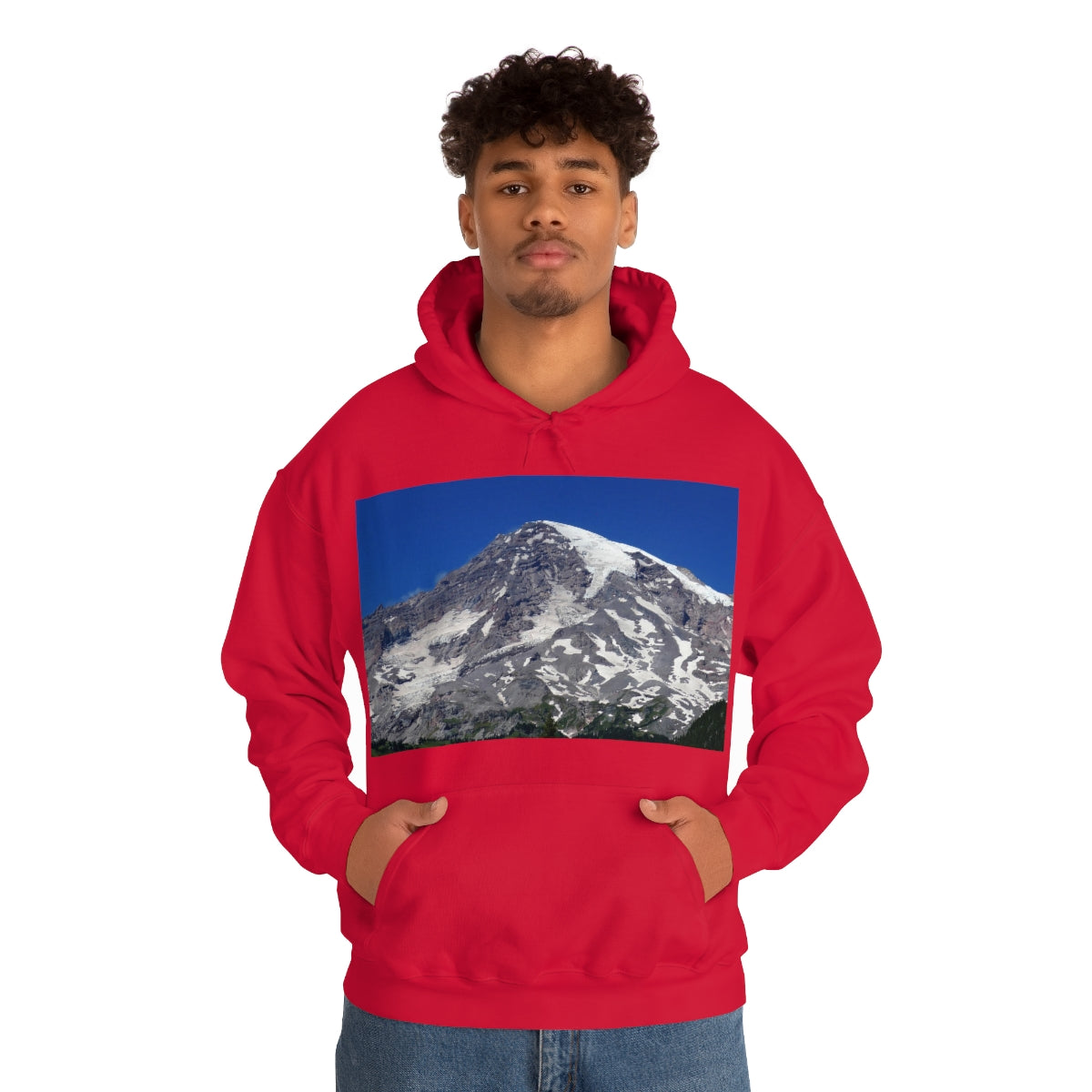 Majestic Mt. Rainier - Unisex Heavy Blend Hooded Sweatshirt - Fry1Productions