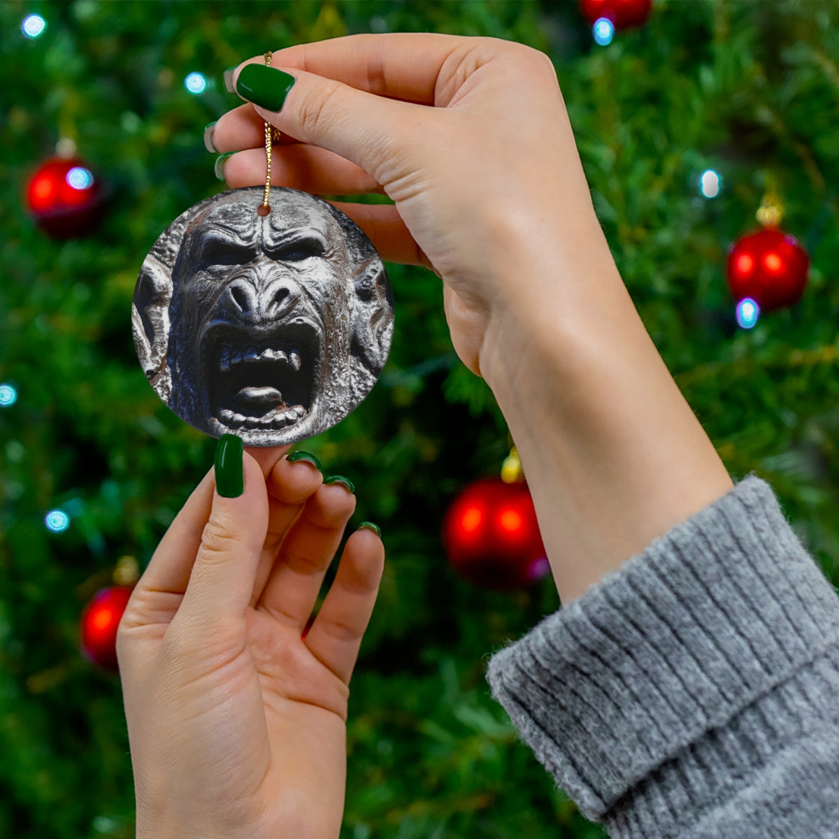 Frenzy Scream - Ceramic Ornaments - Fry1Productions