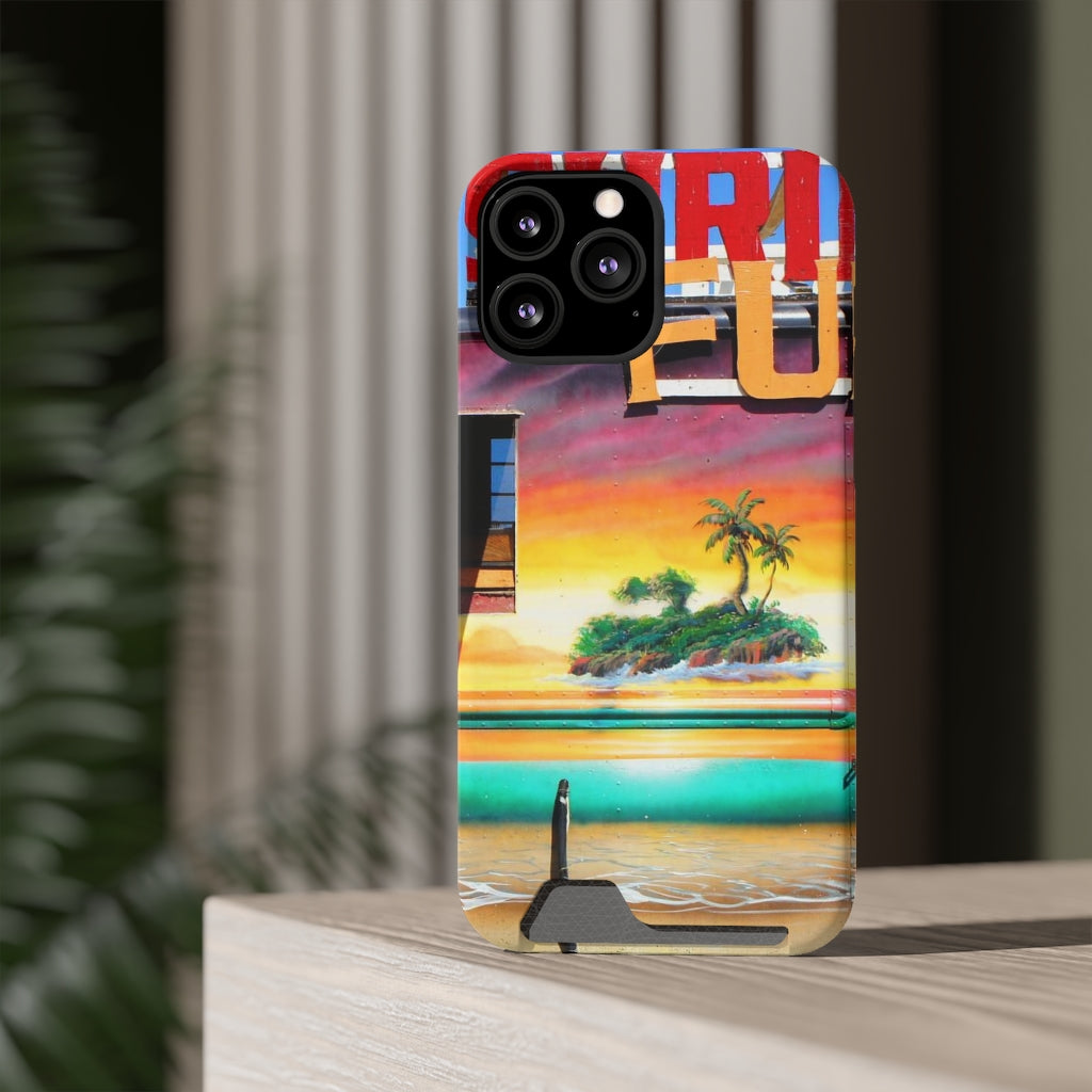 "Island Love" - Galaxy S22 S21 & iPhone 13 Case With Card Holder - Fry1Productions