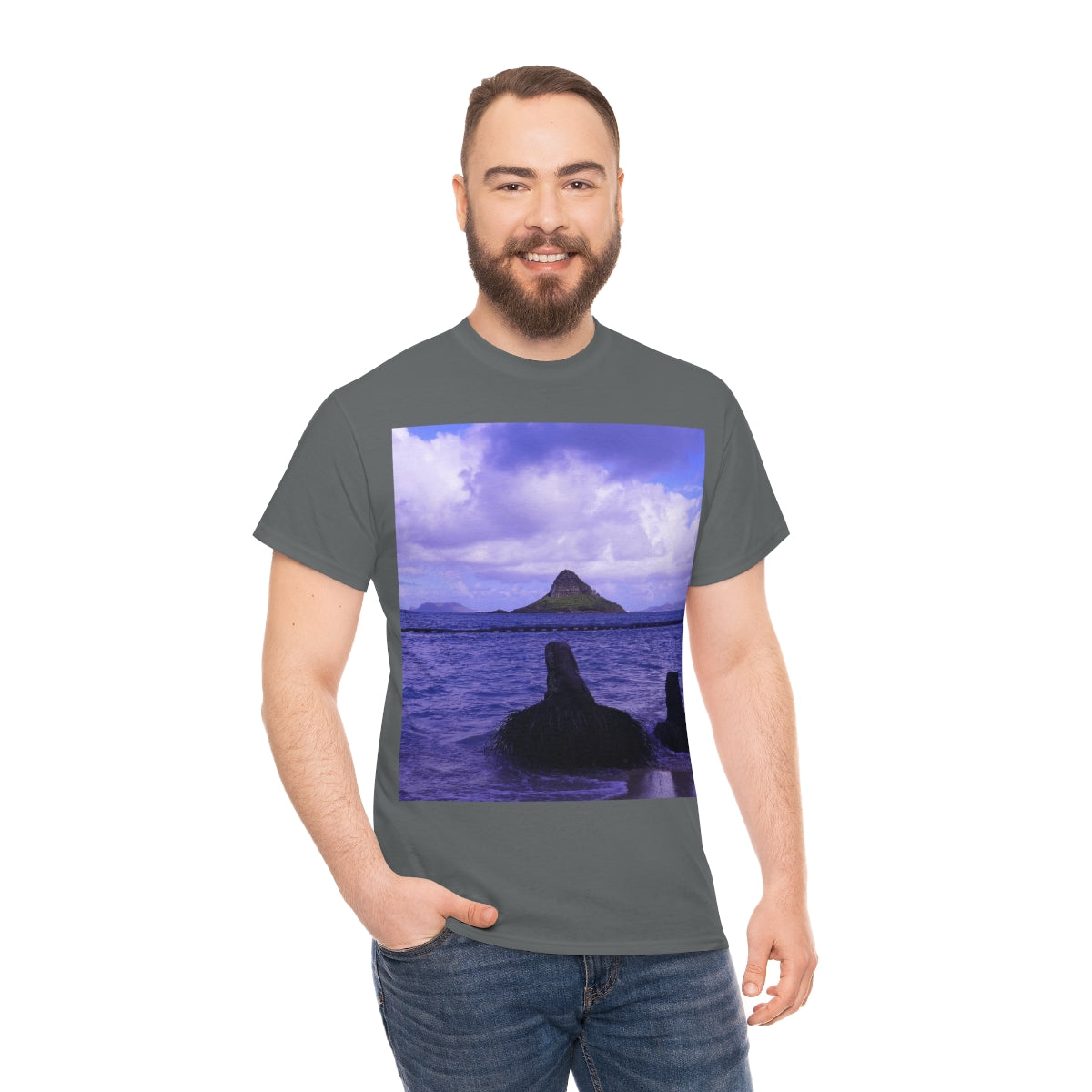 Wade To Chinaman's Hat - Unisex Heavy Cotton Tee - Fry1Productions