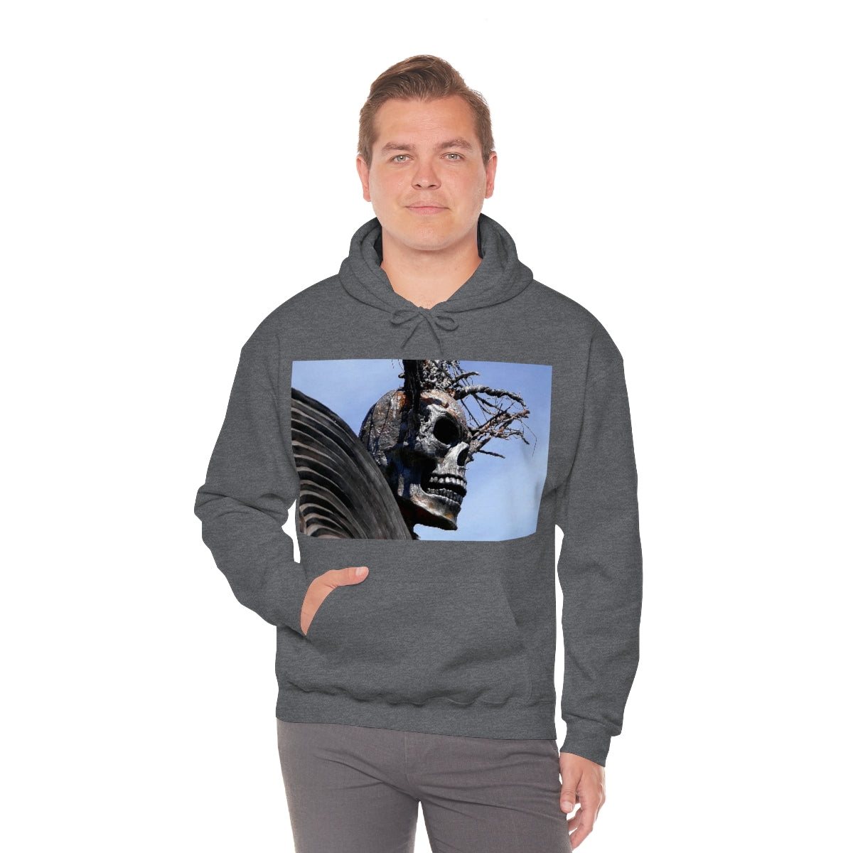 Skull Warrior - Unisex Heavy Blend Hooded Sweatshirt - Fry1Productions