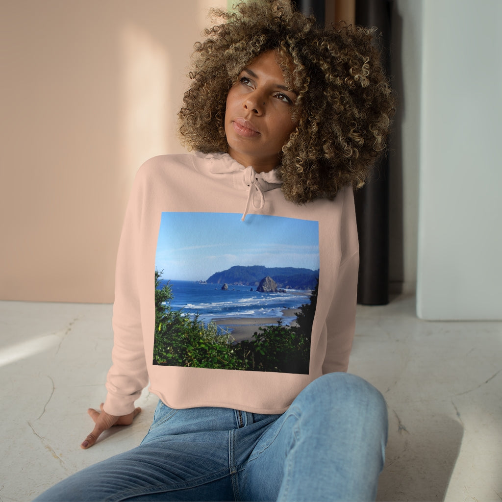 Sea Stacks Triumph - Crop Hoodie - Fry1Productions