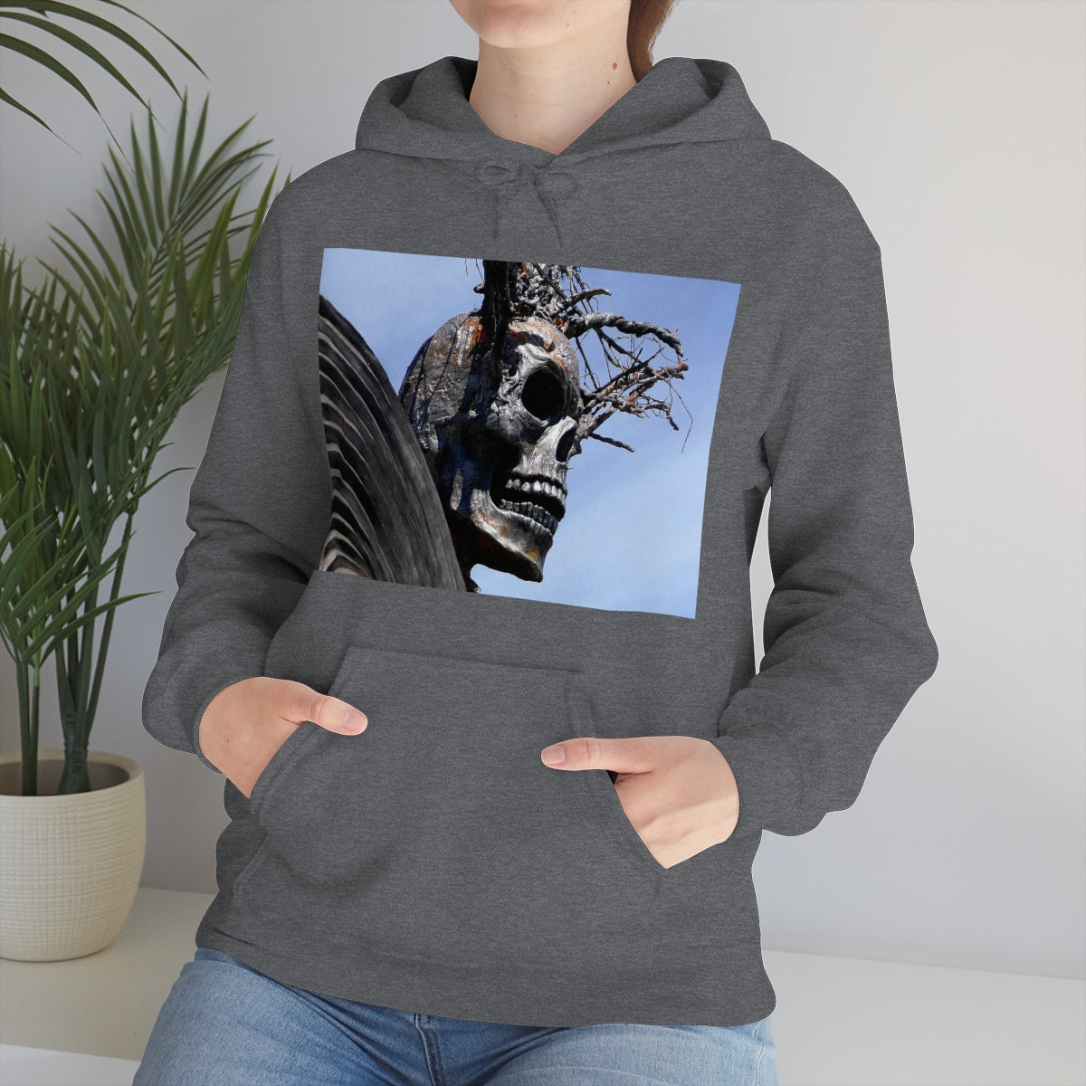 Skull Warrior - Unisex Heavy Blend Hooded Sweatshirt - Fry1Productions
