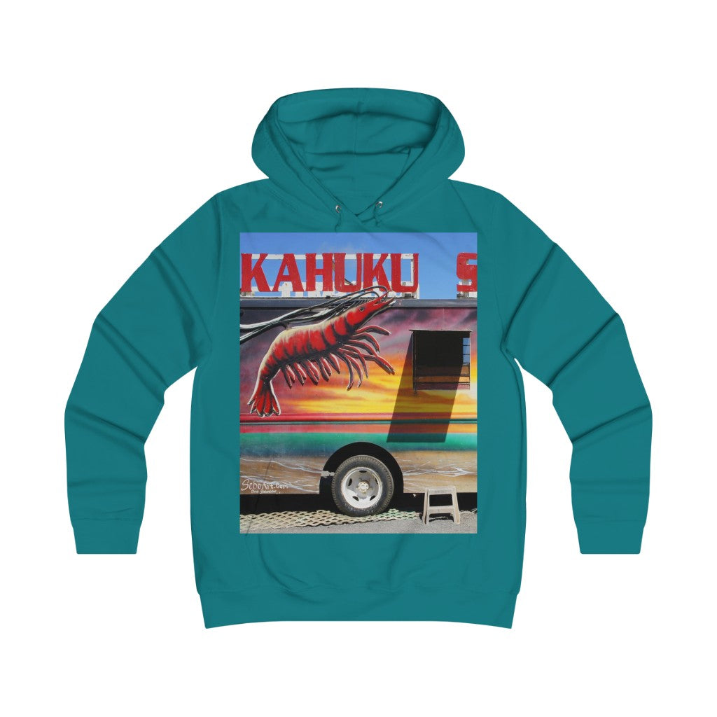 "Kahuku Kai" - Girlie College Hoodie - Fry1Productions