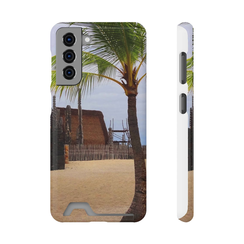 “Florescence Hale O Keawe” - Galaxy S22 S21 & iPhone 13 Case With Card Holder - Fry1Productions