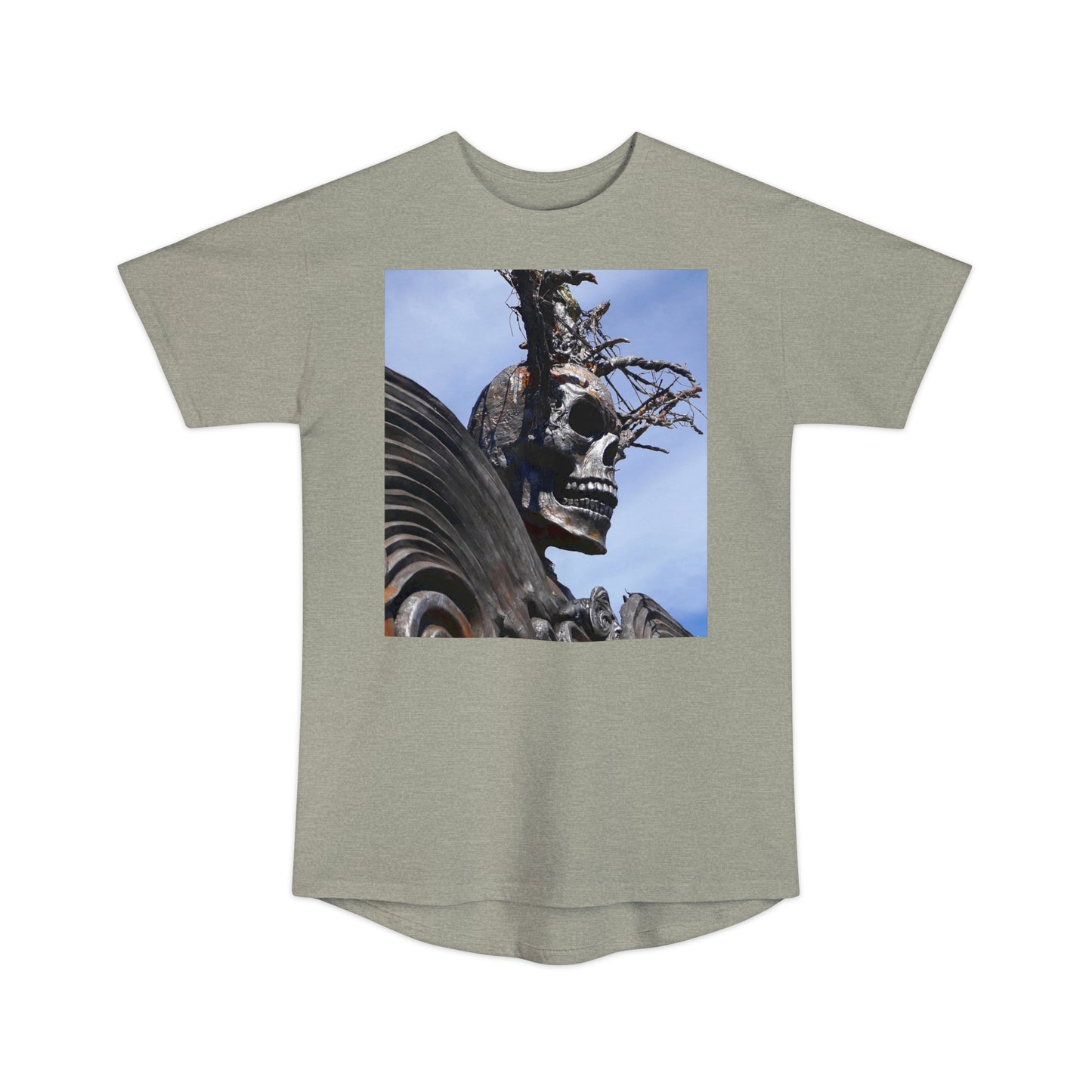 Skull Warrior - Unisex Long Body Urban T-Shirt - Fry1Productions