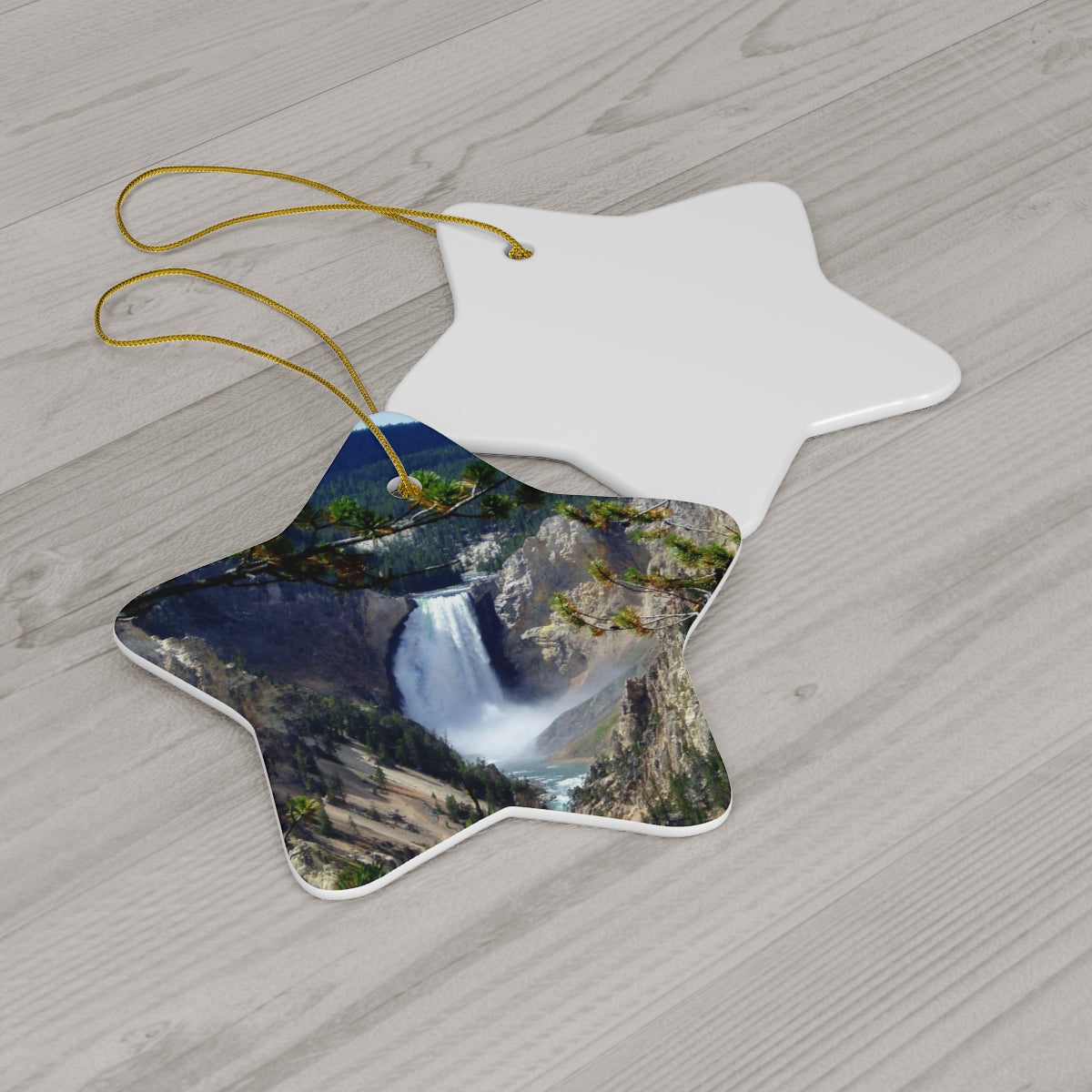 Yellowstone's Splendor - Ceramic Ornaments - Fry1Productions