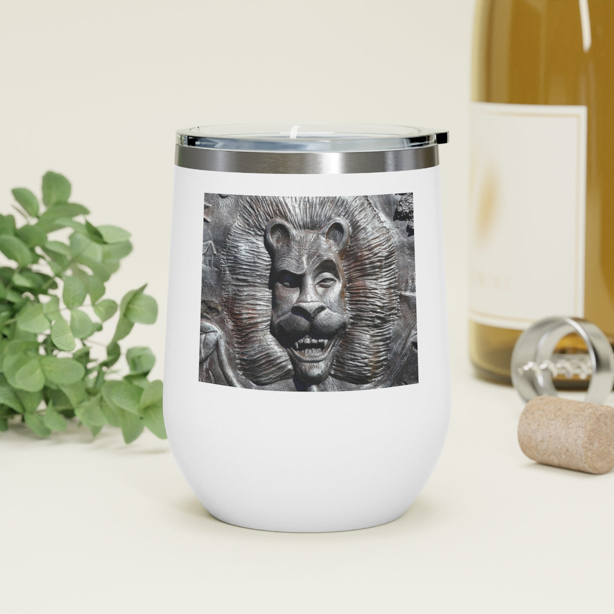 Lion's Friends Forever - 12 oz Insulated Wine Tumbler - Fry1Productions