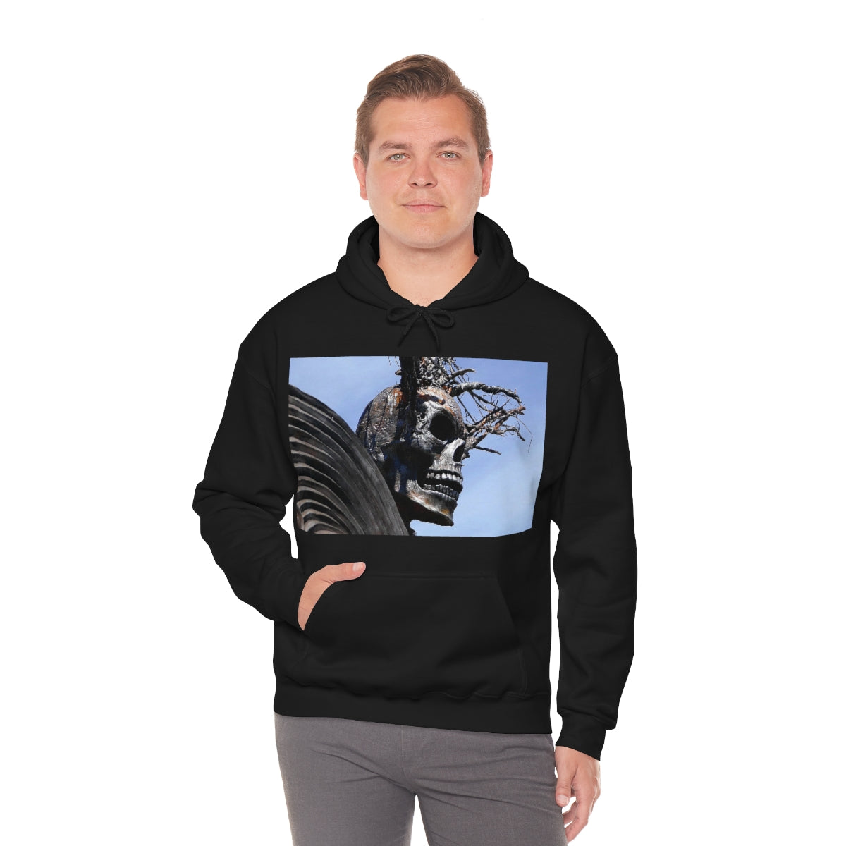 Skull Warrior - Unisex Heavy Blend Hooded Sweatshirt - Fry1Productions