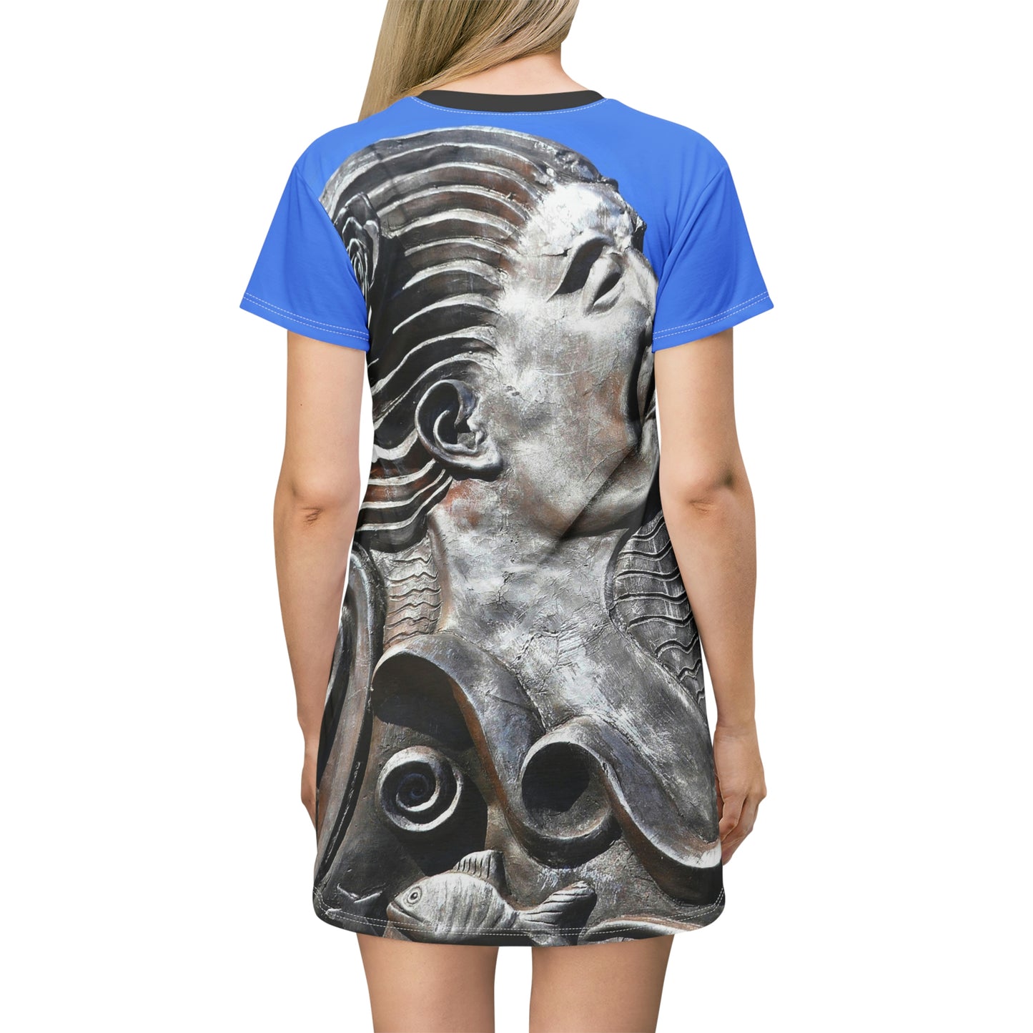 Nymph Beauty - Women's All-Over Print T-Shirt Dress - Fry1Productions