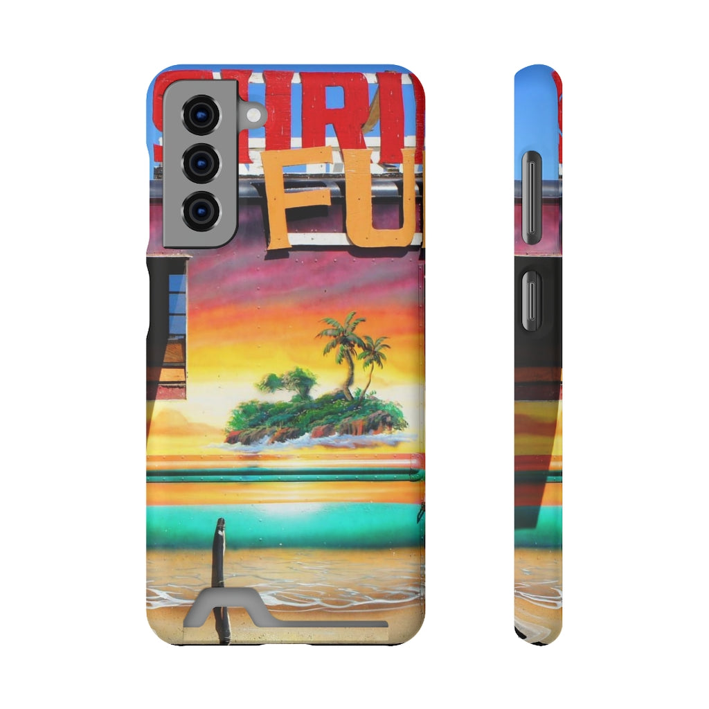 "Island Love" - Galaxy S22 S21 & iPhone 13 Case With Card Holder - Fry1Productions