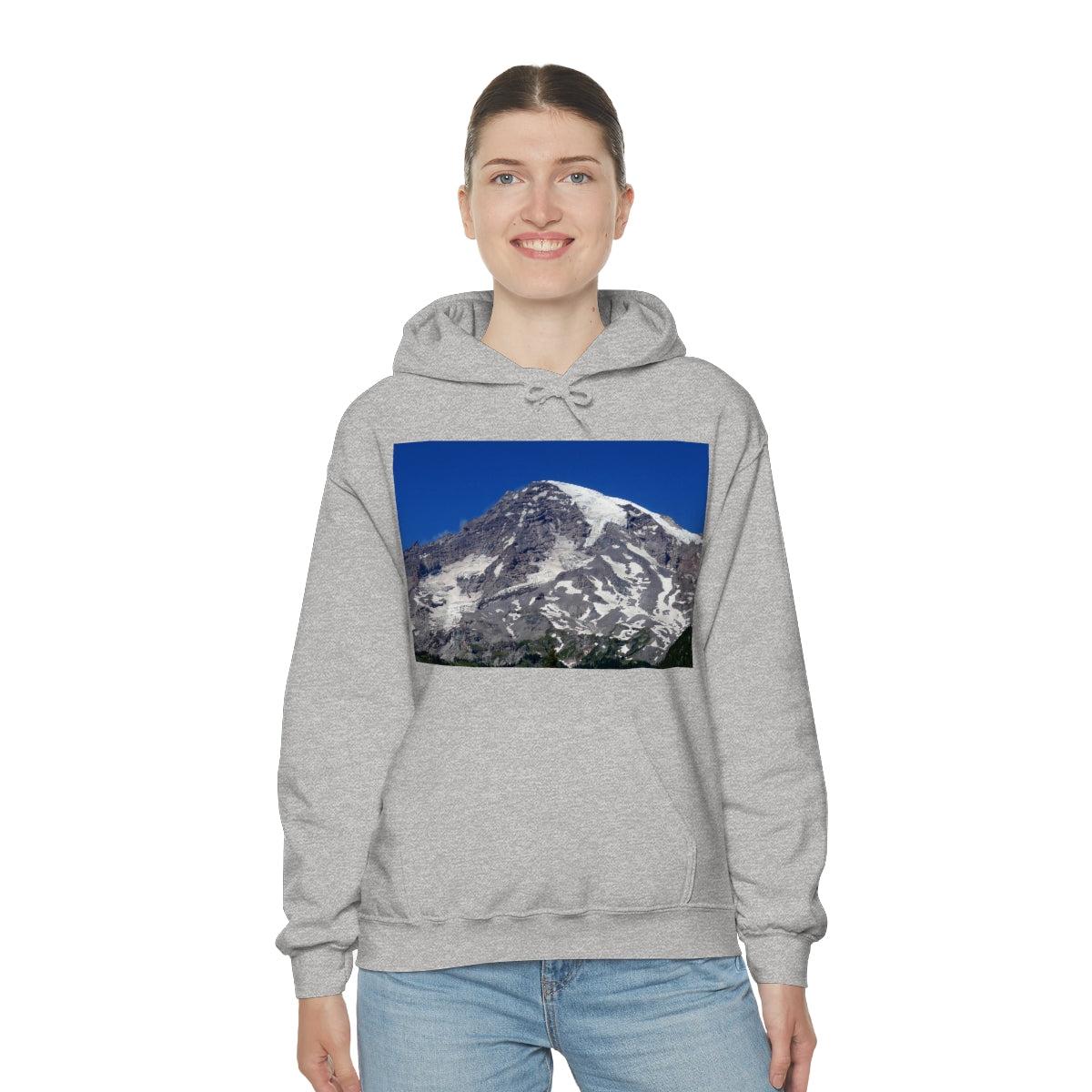 Majestic Mt. Rainier - Unisex Heavy Blend Hooded Sweatshirt - Fry1Productions