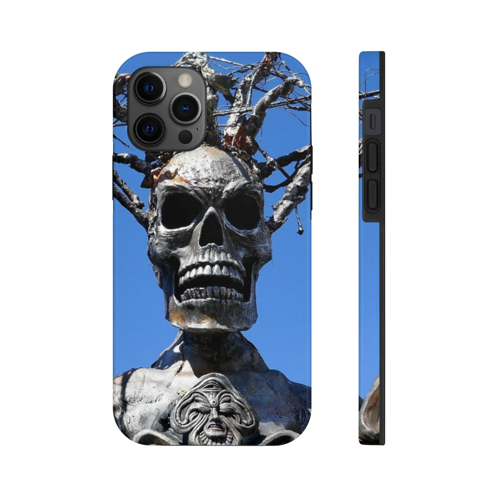 "Skull Warrior Stare" - iPhone Tough Case - (iPhone 13 Pro Max - iPhone 6) - Fry1Productions