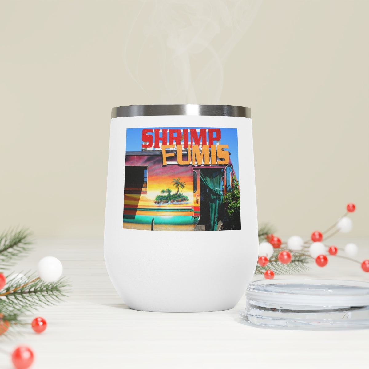 Island Love - 12 oz Insulated Wine Tumbler - Fry1Productions