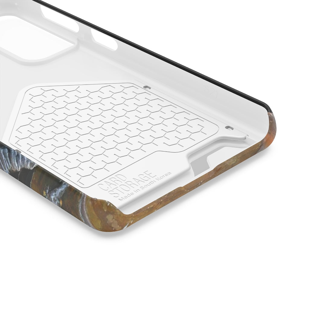 "Snakily Speaking" - Galaxy S22 S21 & iPhone 13 Case With Card Holder - Fry1Productions