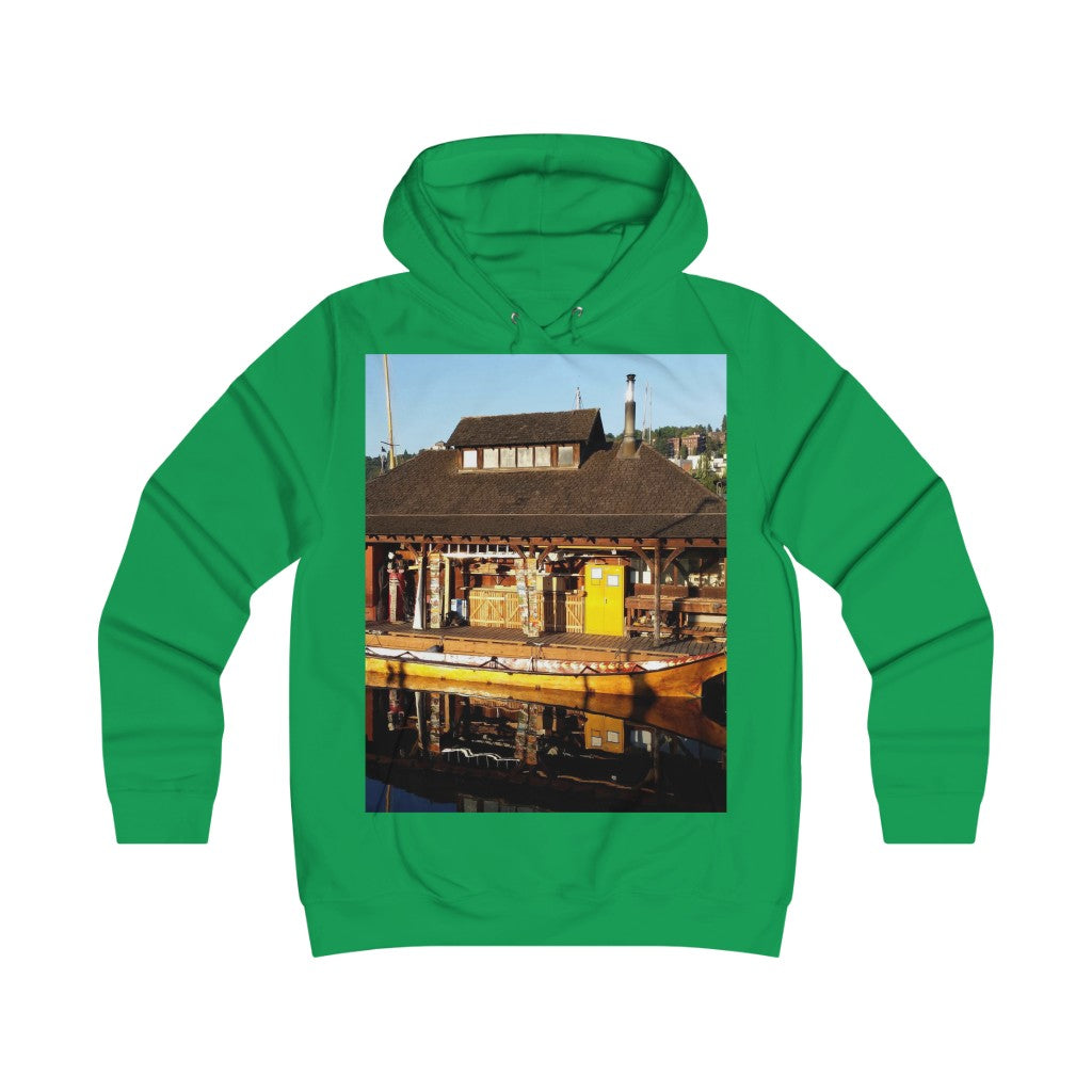 "Q'il'bid Awe" - Girlie College Hoodie - Fry1Productions