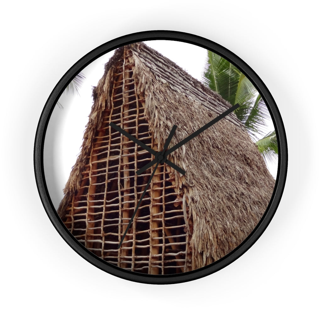 "Thached Redemption" - 10" Wooden Frame Wall Clock - Fry1Productions