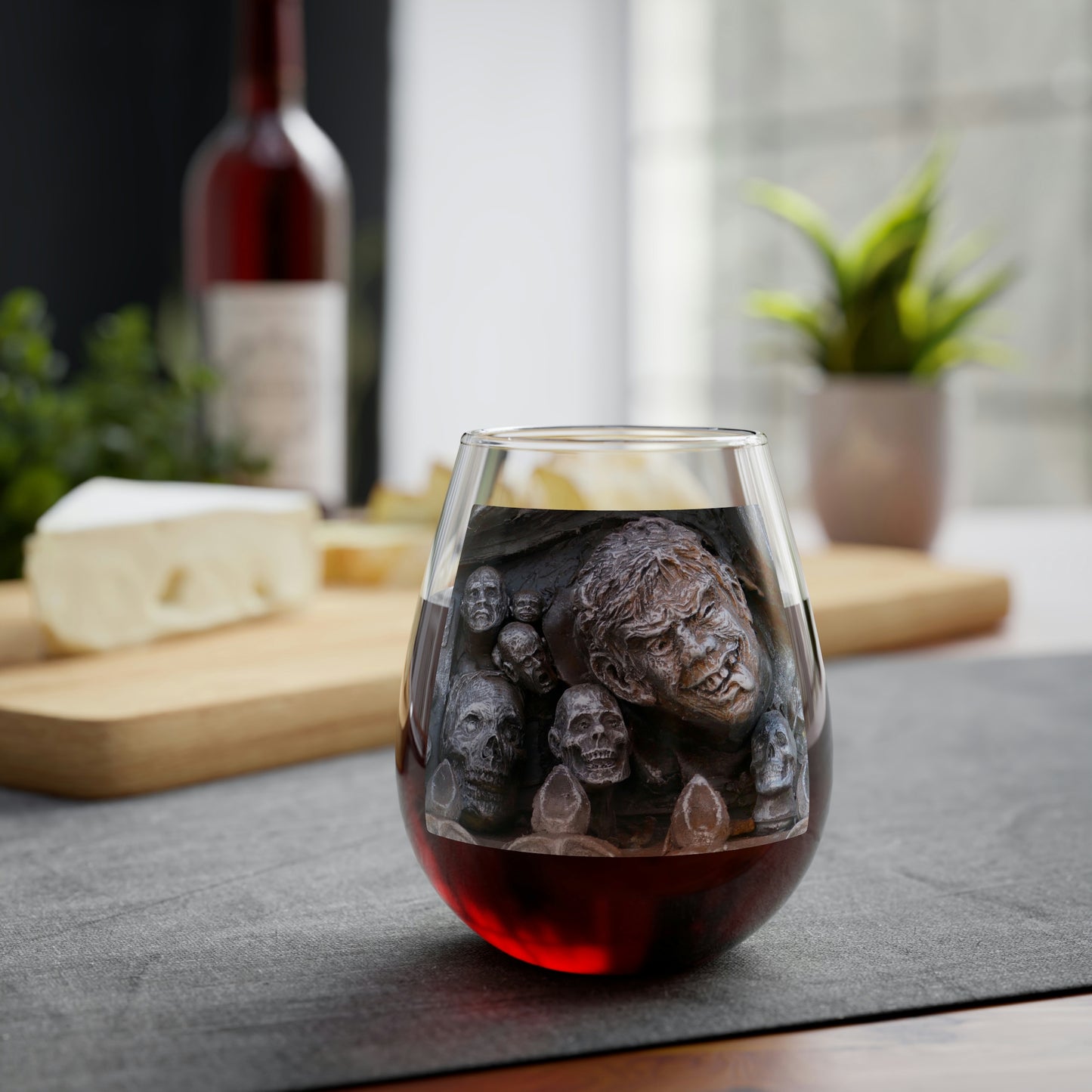 Waiting For The King - Stemless Wine Glass, 11.75 oz - Fry1Productions