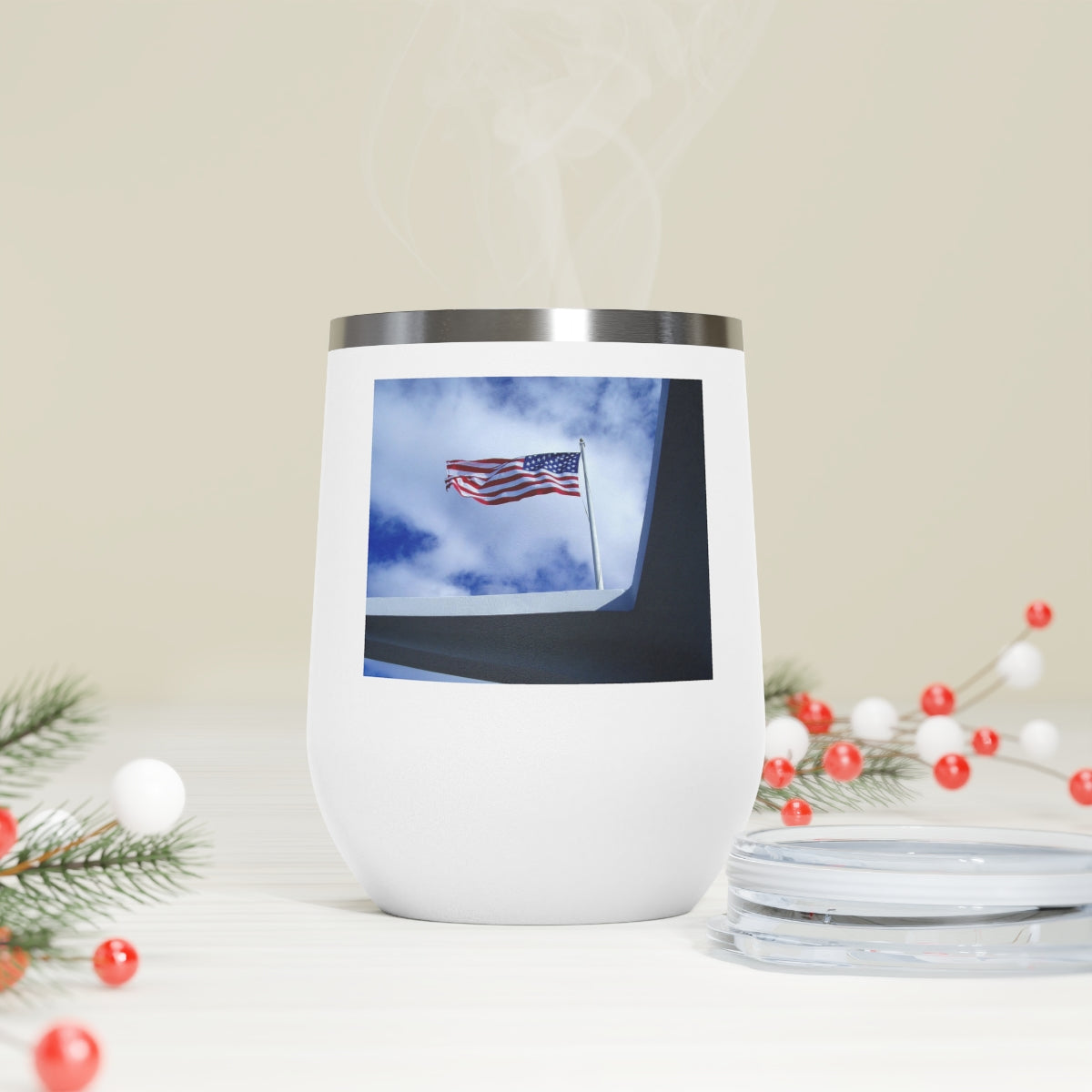 In Solemn Remembrance - 12 oz Insulated Wine Tumbler - Fry1Productions