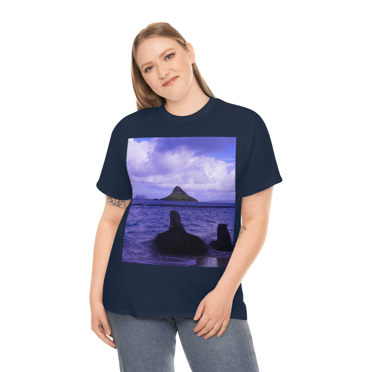 Wade To Chinaman's Hat - Unisex Heavy Cotton Tee - Fry1Productions