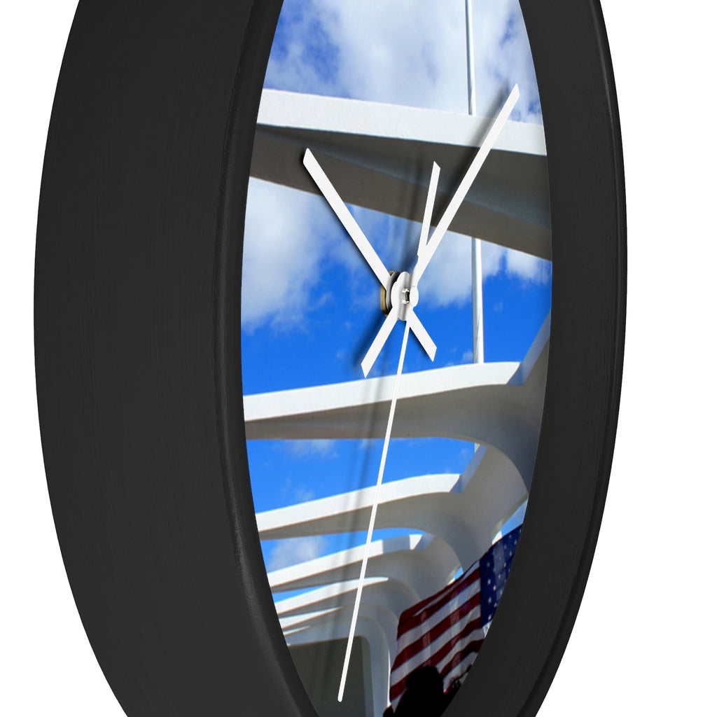 "In Solemn Remembrance Forever" - 10" Wooden Frame Wall Clock - Fry1Productions