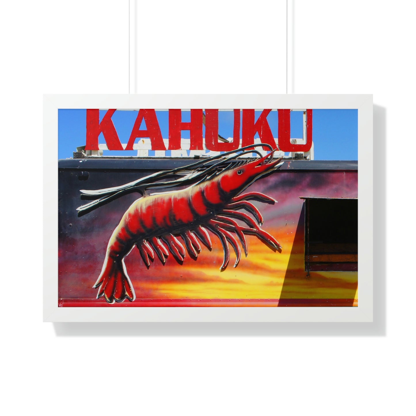Kahuku Kai - Framed Horizontal Poster - Fry1Productions