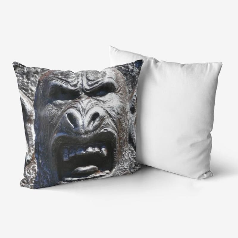 Frenzy Scream - Hypoallergenic Throw Pillow - Fry1Productions