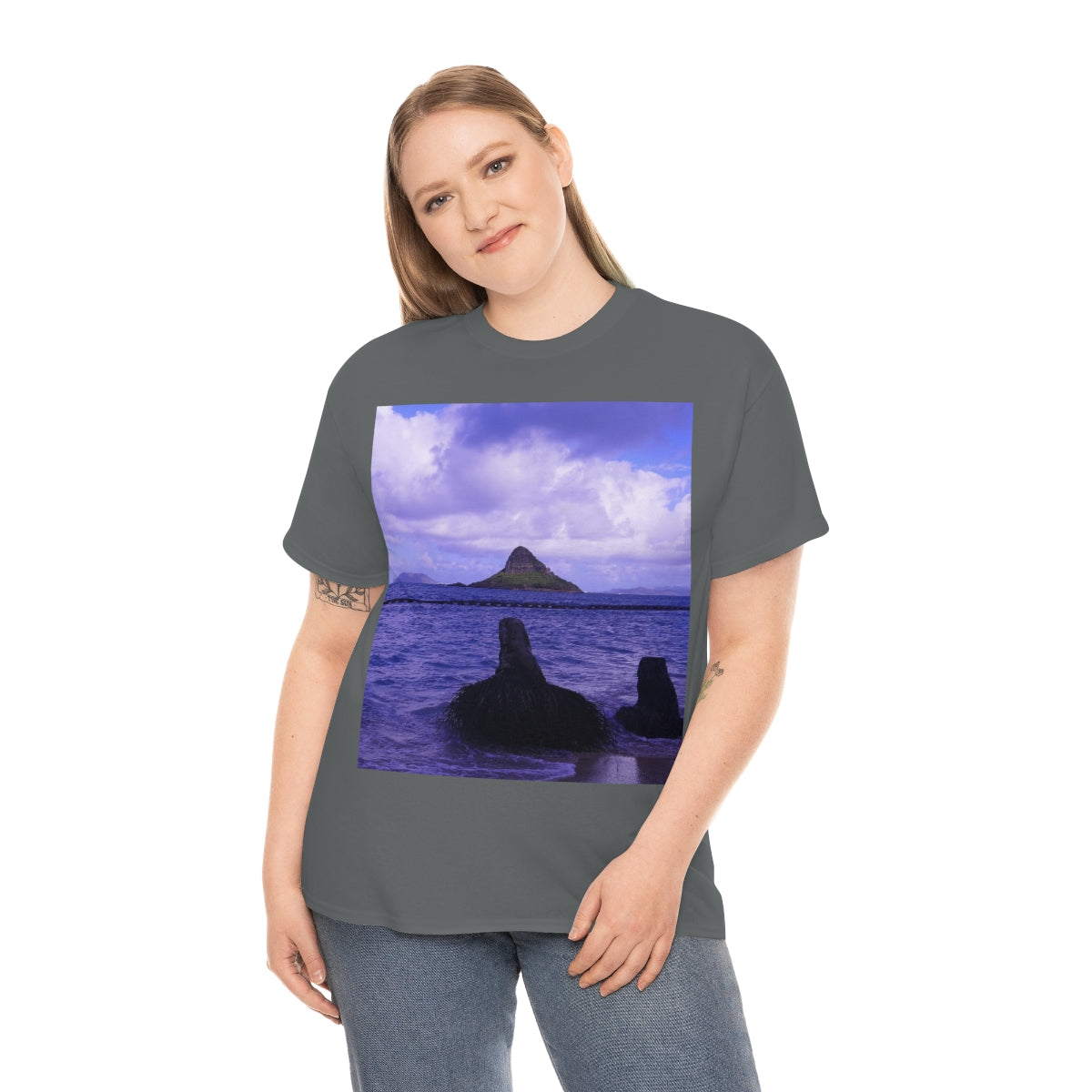 Wade To Chinaman's Hat - Unisex Heavy Cotton Tee - Fry1Productions