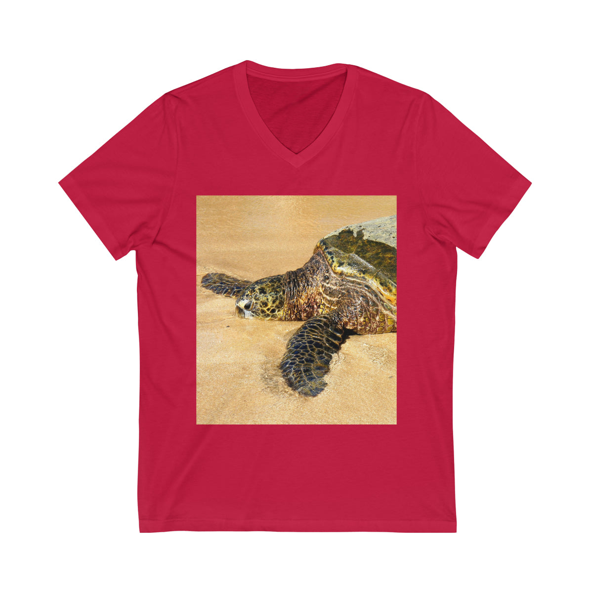 Glistening Journey - Unisex Jersey Short Sleeve V-Neck Tee - Fry1Productions