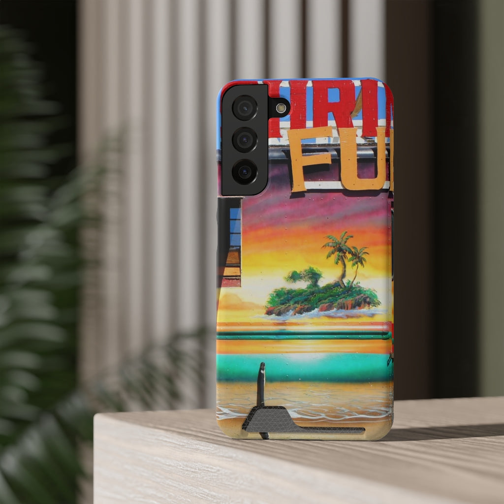 "Island Love" - Galaxy S22 S21 & iPhone 13 Case With Card Holder - Fry1Productions