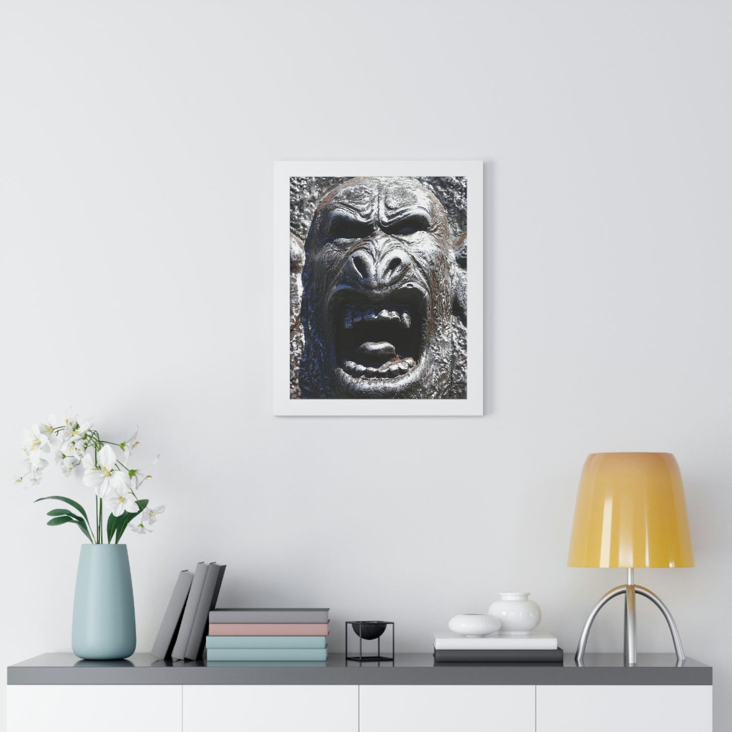 Frenzy Scream - Framed Vertical Poster - Fry1Productions