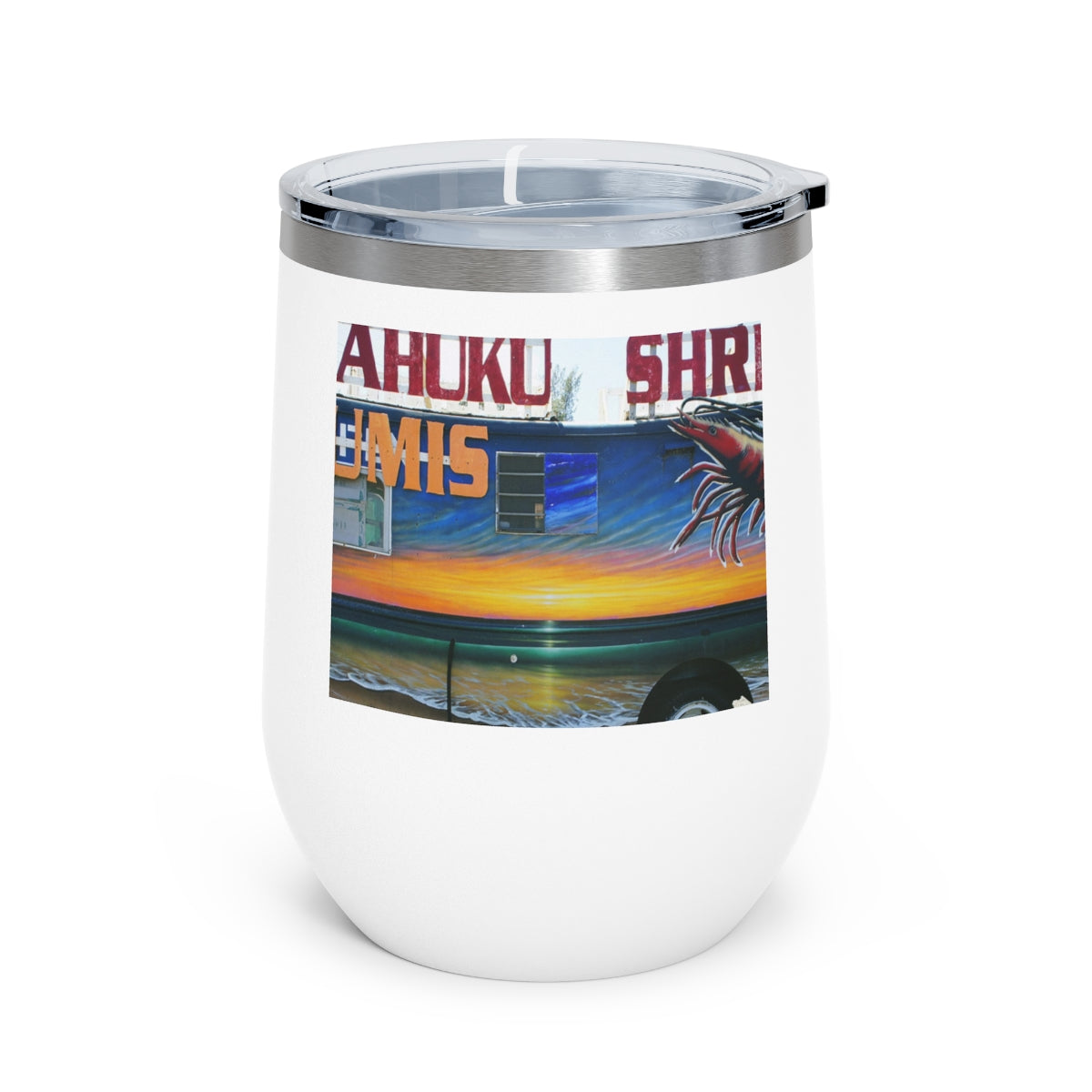 Fumis Aloha - 12 oz Insulated Wine Tumbler - Fry1Productions