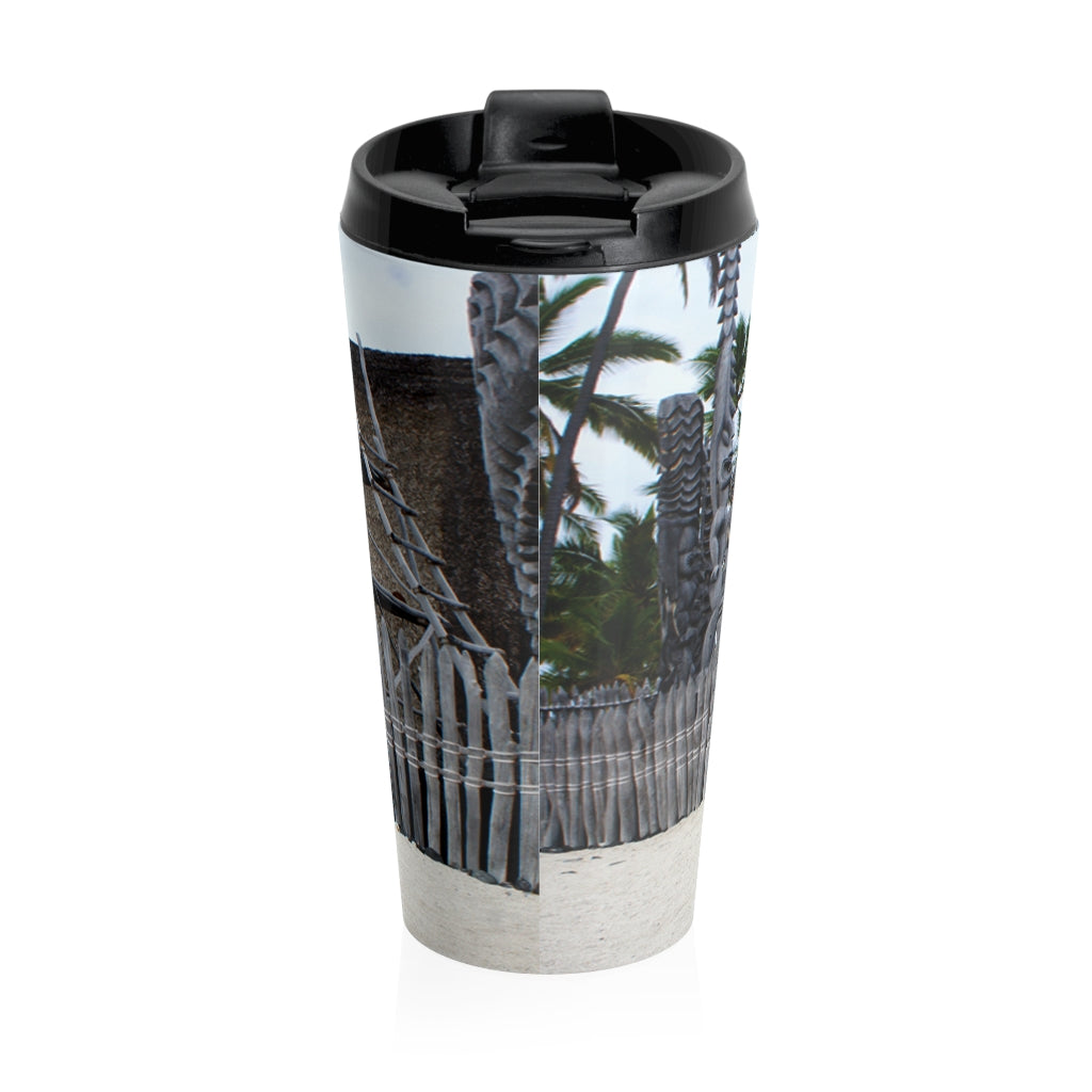 "Fierce Guardian" - Stainless Steel Travel Mug 15 oz - Fry1Productions