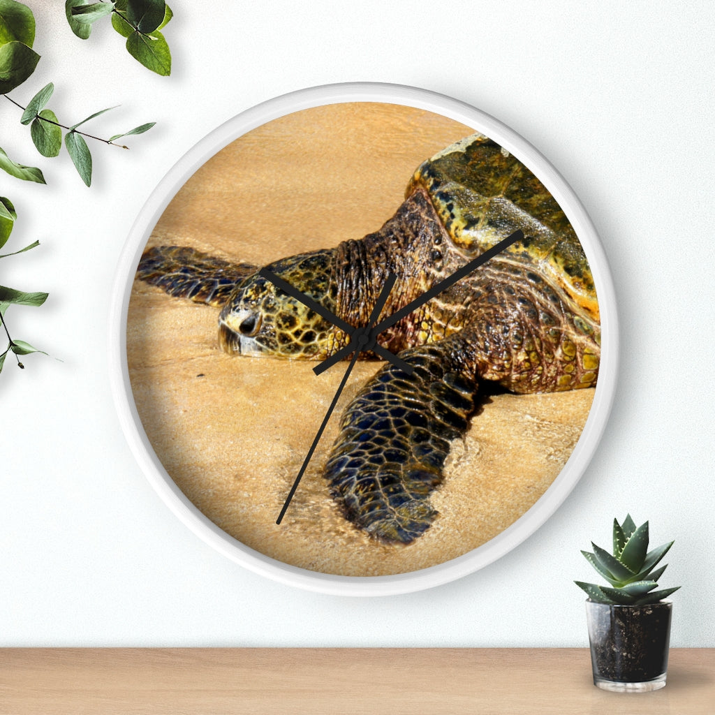 "Glistening Journey" - 10" Wooden Frame Wall Clock - Fry1Productions