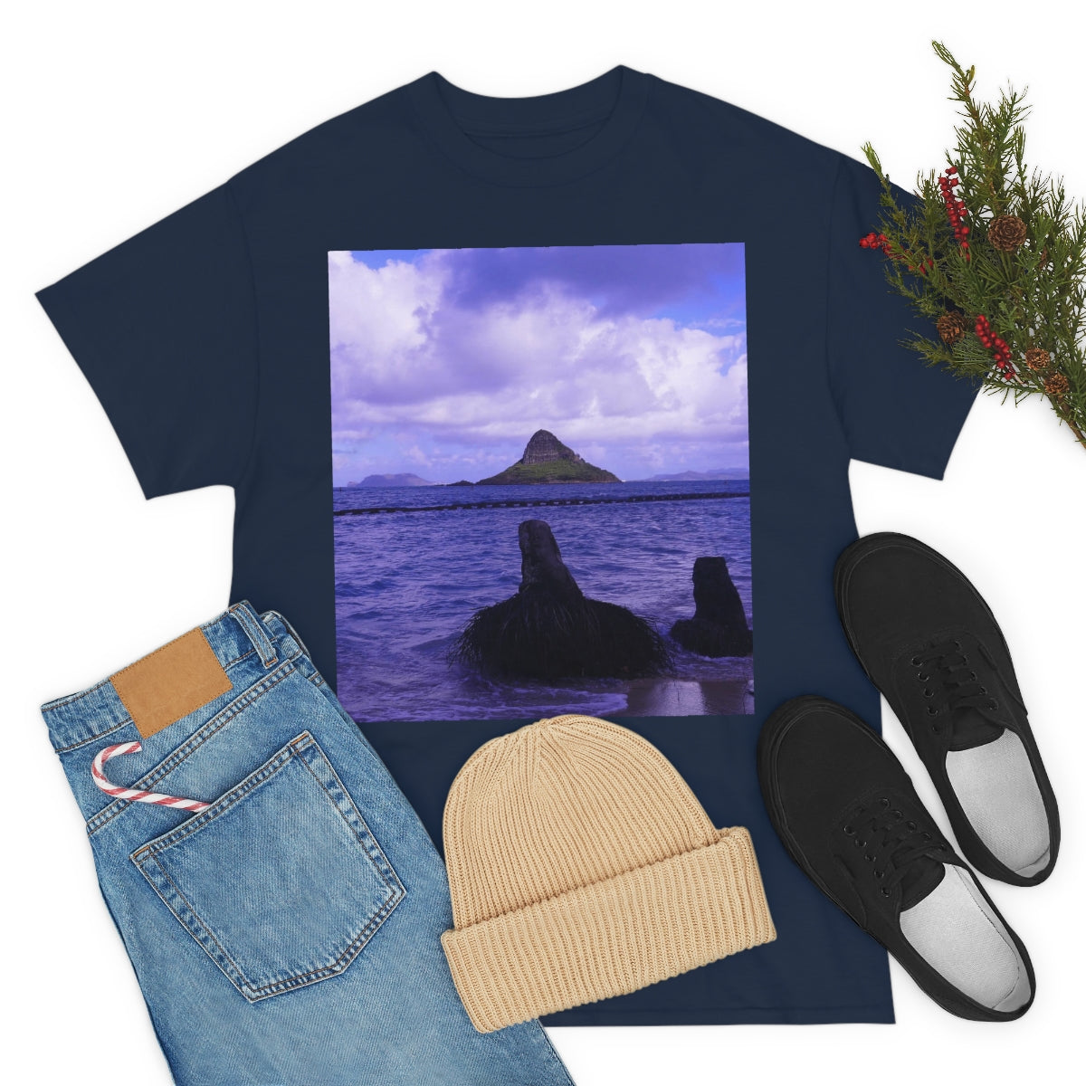 Wade To Chinaman's Hat - Unisex Heavy Cotton Tee - Fry1Productions