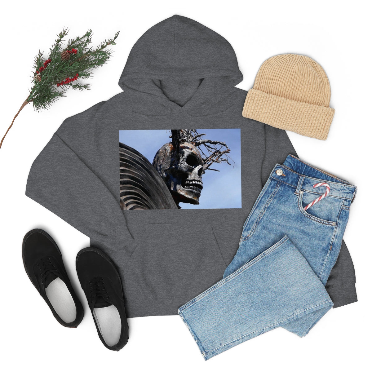 Skull Warrior - Unisex Heavy Blend Hooded Sweatshirt - Fry1Productions